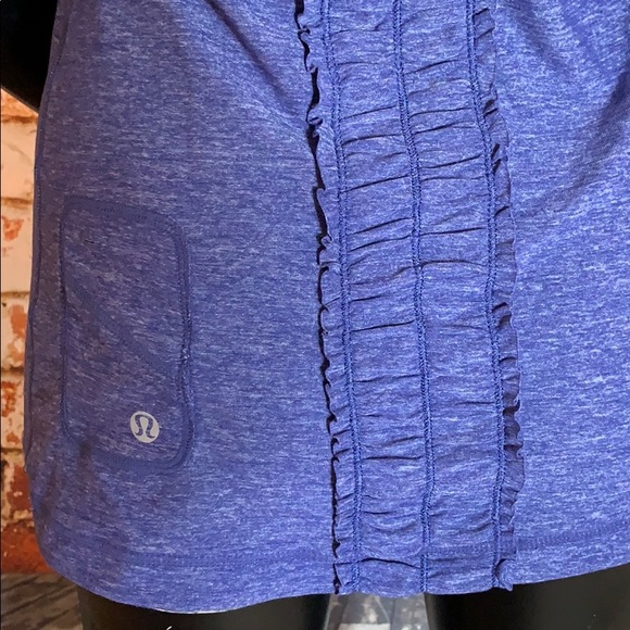 Lululemon Purple Ruffled Back Tank - Picture 5 of 6